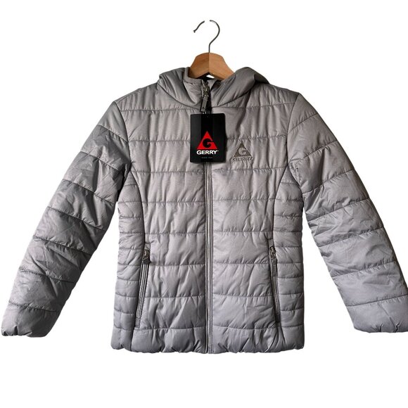 Gerry Other - Gerry Kid's Girls' Irene Puffer Jacket hooded grey Size Small 7/8 NWT